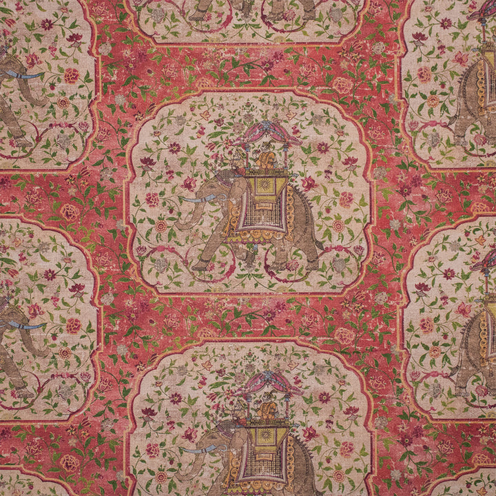 Greenhouse Fabrics S7265 Ruby pink multipurpose fabric swatch