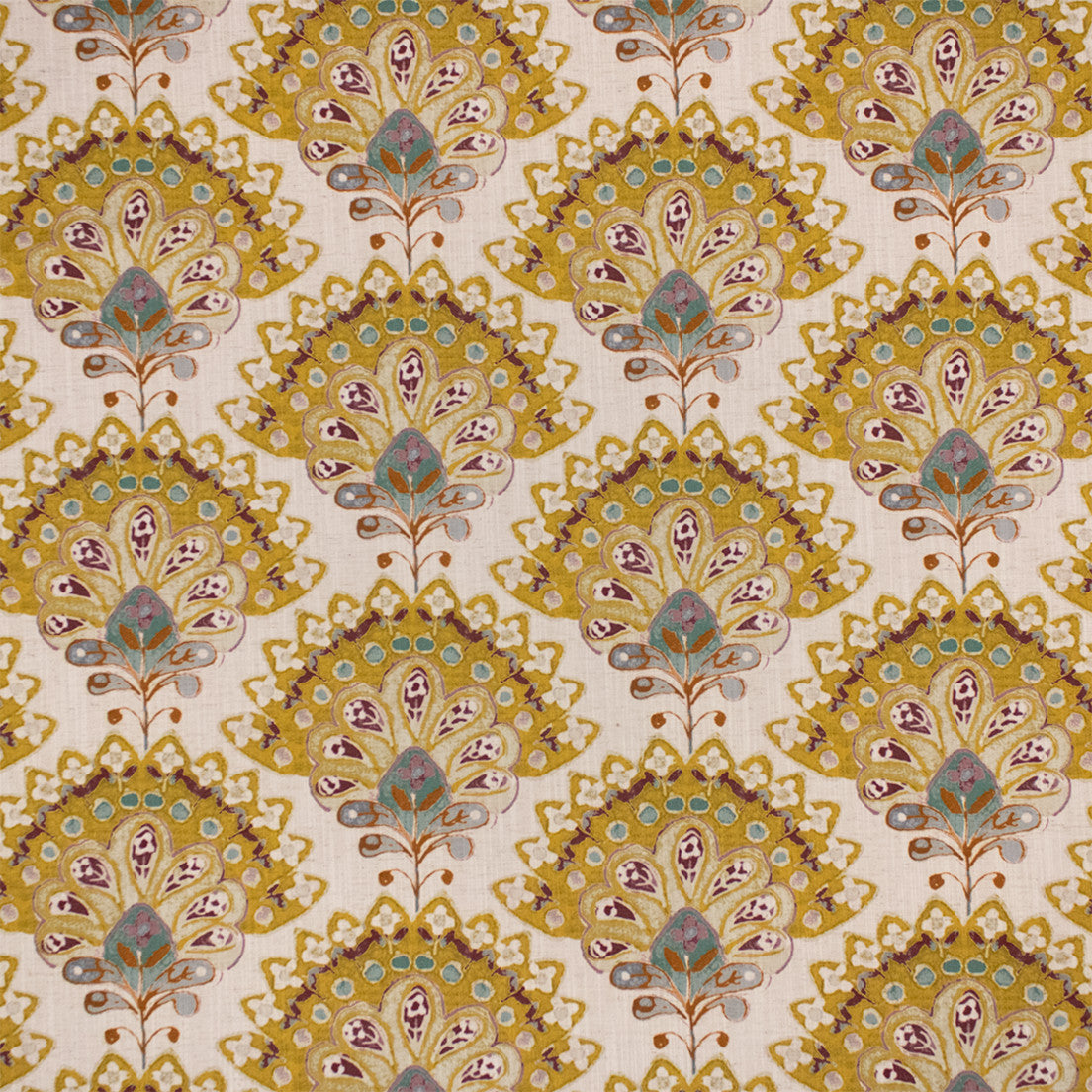 Greenhouse Fabrics S7291 Saffron yellow upholstery fabric swatch