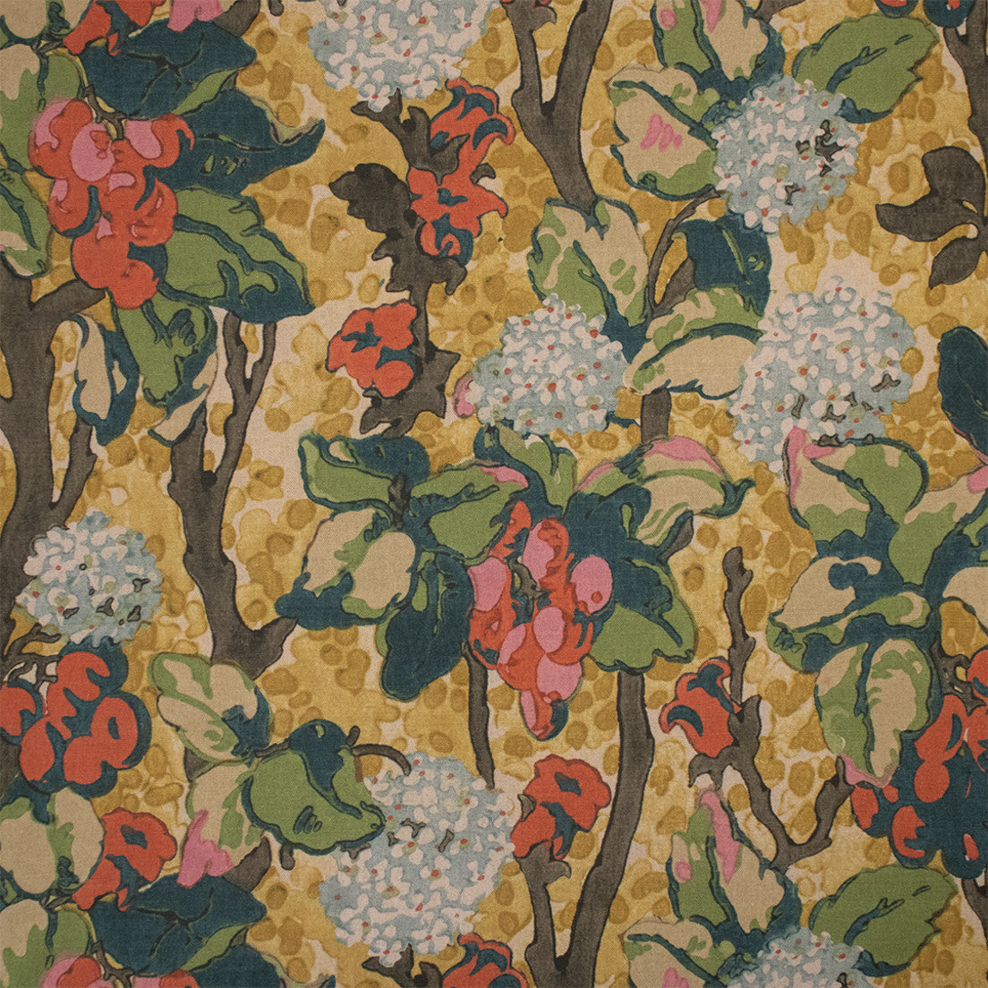 Greenhouse Fabrics S7293 Ochre orange multipurpose fabric swatch