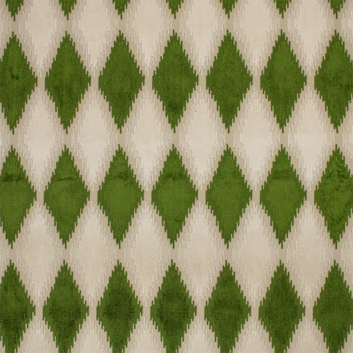 Greenhouse Fabrics S7301 Jade white upholstery fabric swatch