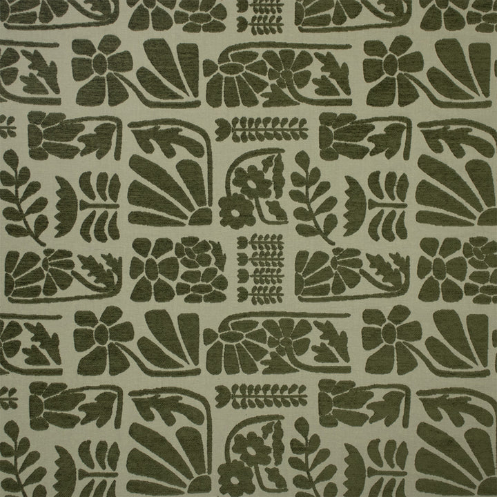 Greenhouse Fabrics S7306 Emerald green upholstery fabric swatch