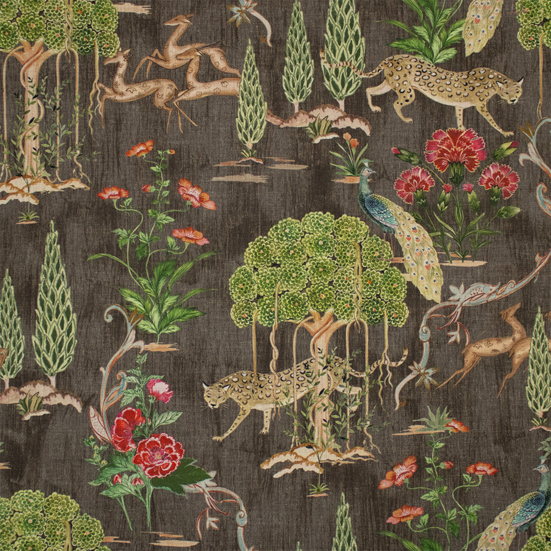 Greenhouse Fabrics S7312 Walnut blue multipurpose fabric swatch