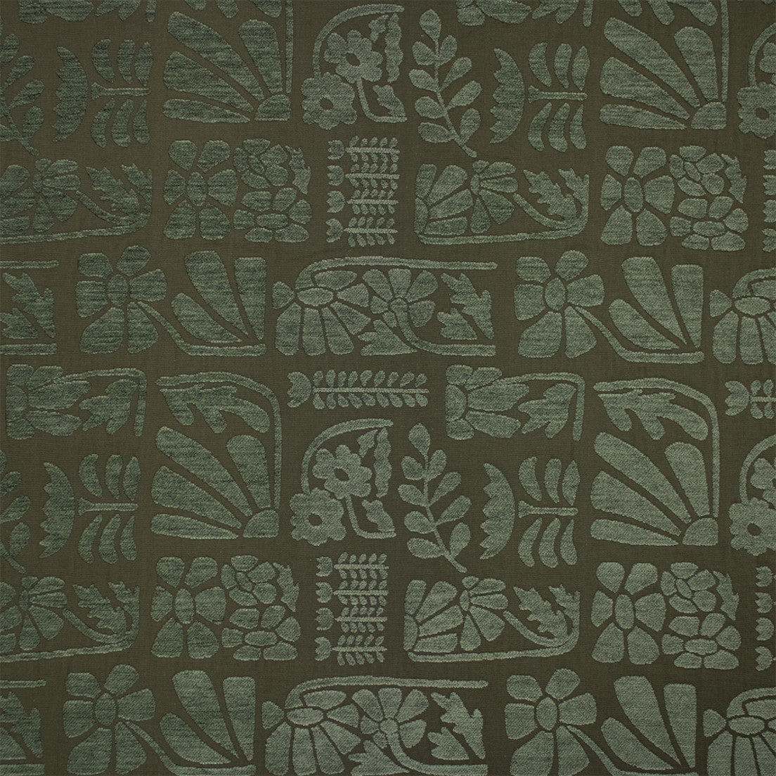 Greenhouse Fabrics S7331 Mineral green upholstery fabric swatch