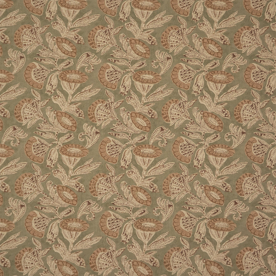 Greenhouse Fabrics S7374 Umber green multipurpose fabric swatch