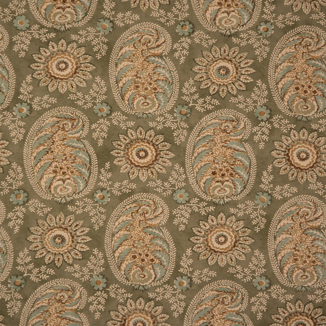 Greenhouse Fabrics S7378 Wythe green multipurpose fabric swatch