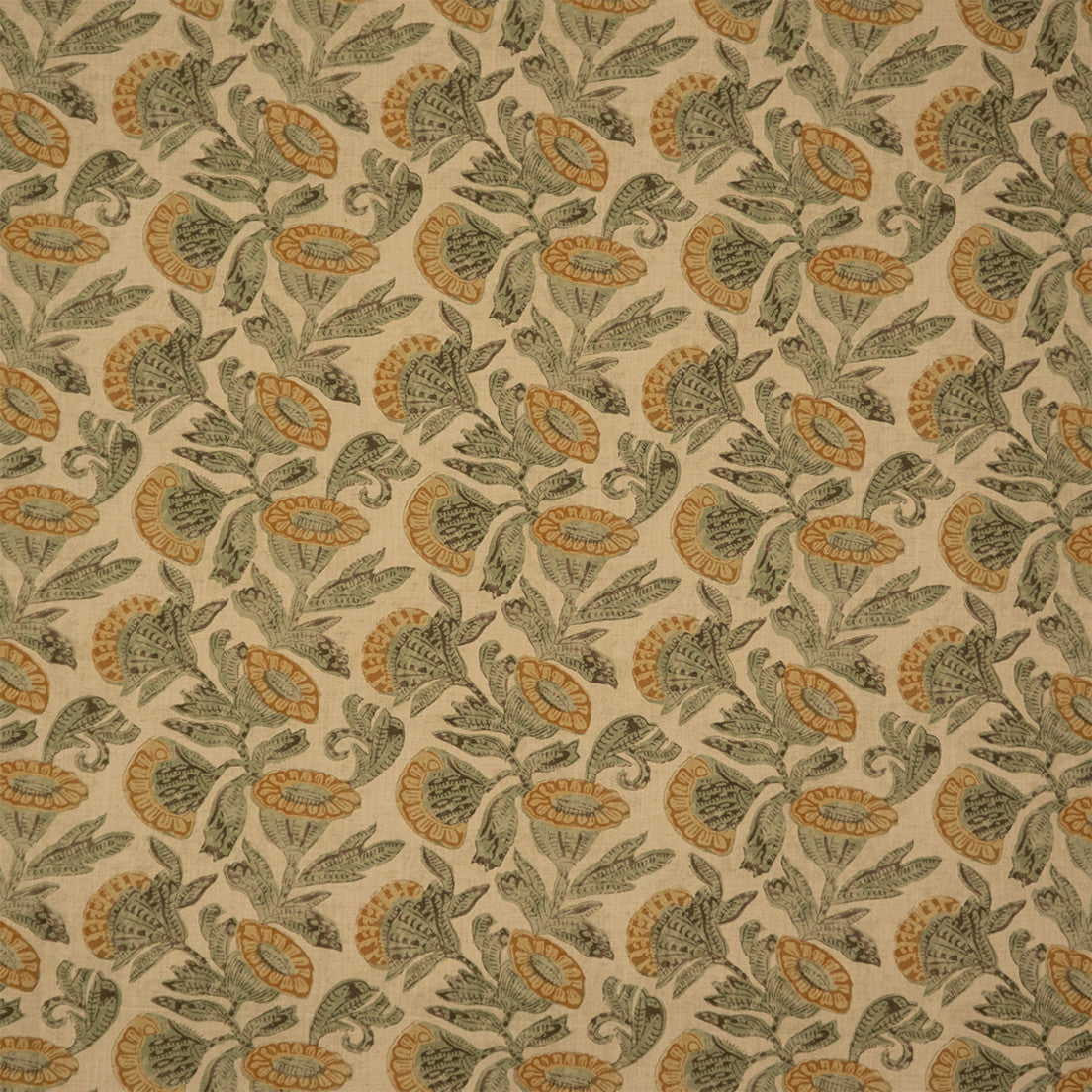Greenhouse Fabrics S7380 Sylvan yellow multipurpose fabric swatch