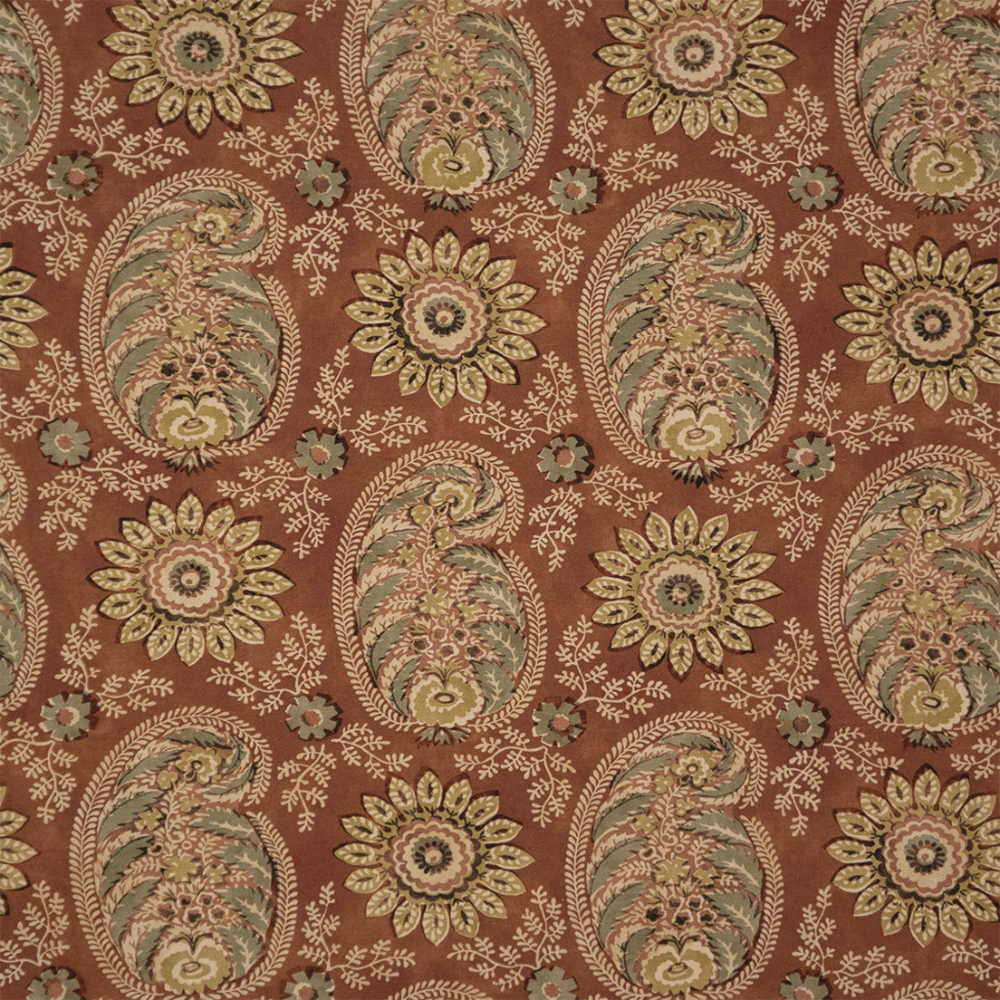 Greenhouse Fabrics S7392 Cedar red multipurpose fabric swatch