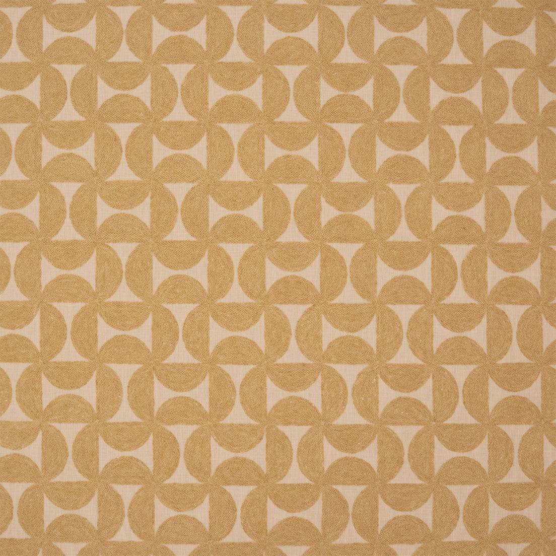 Greenhouse Fabrics S7417 Gold white multipurpose fabric swatch