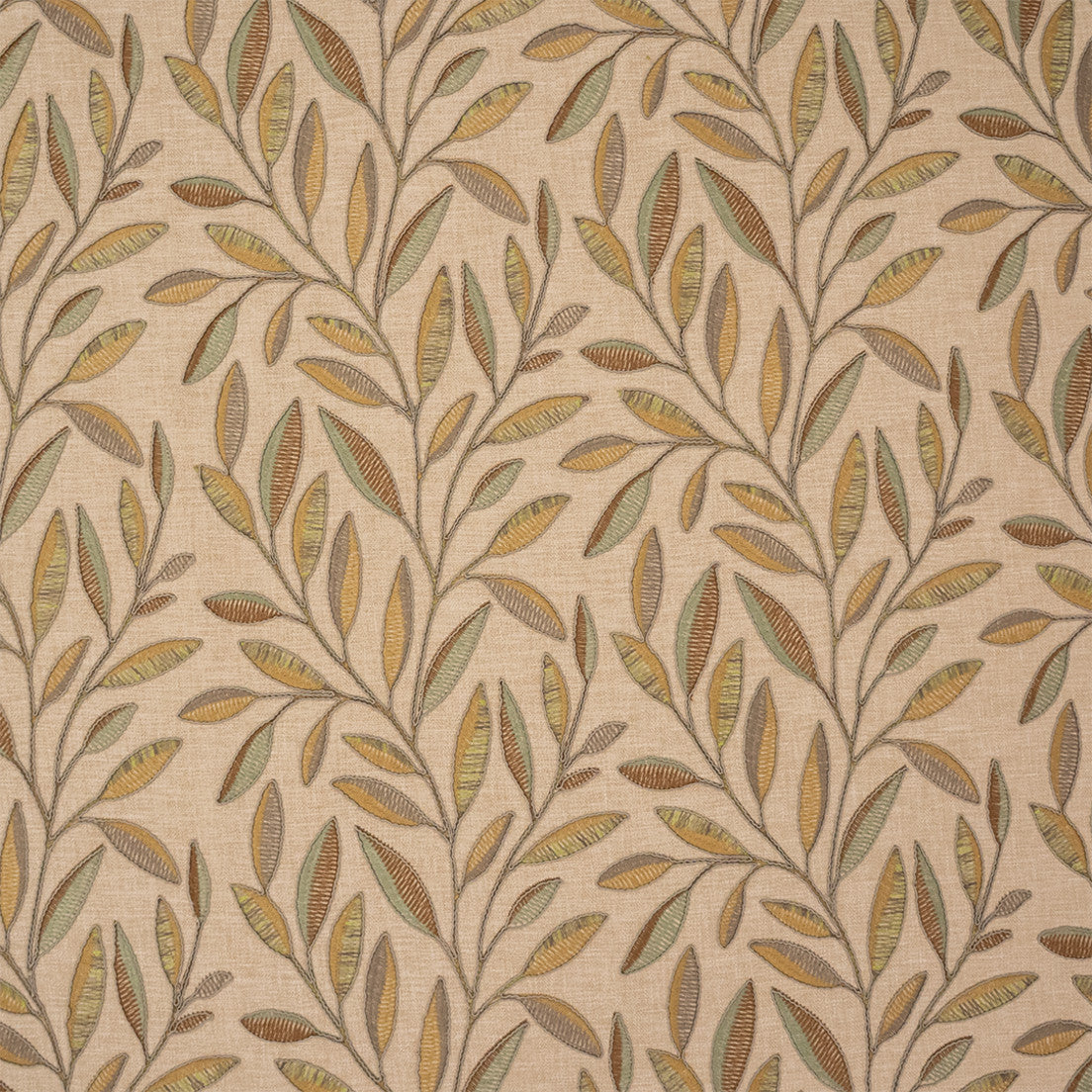 Greenhouse Fabrics S7452 Autumn green multipurpose fabric swatch