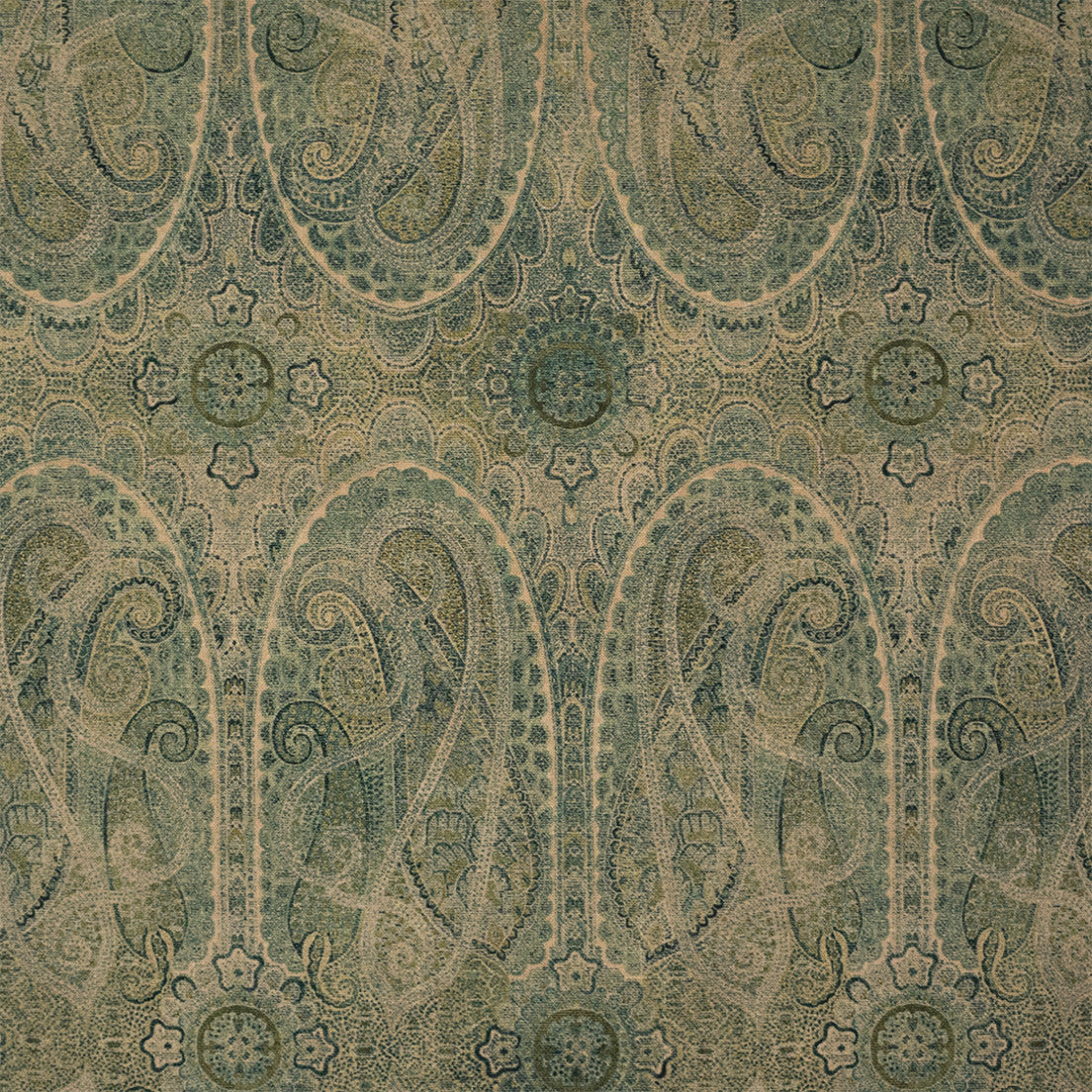 Greenhouse Fabrics S7476 Juniper teal multipurpose fabric swatch