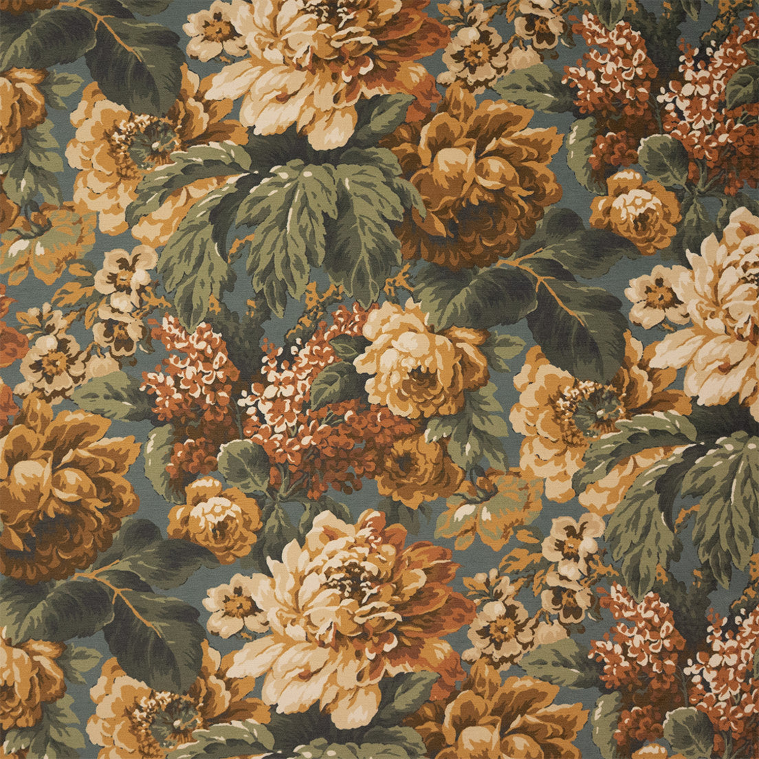 Greenhouse Fabrics S7478 Peacock green multipurpose fabric swatch