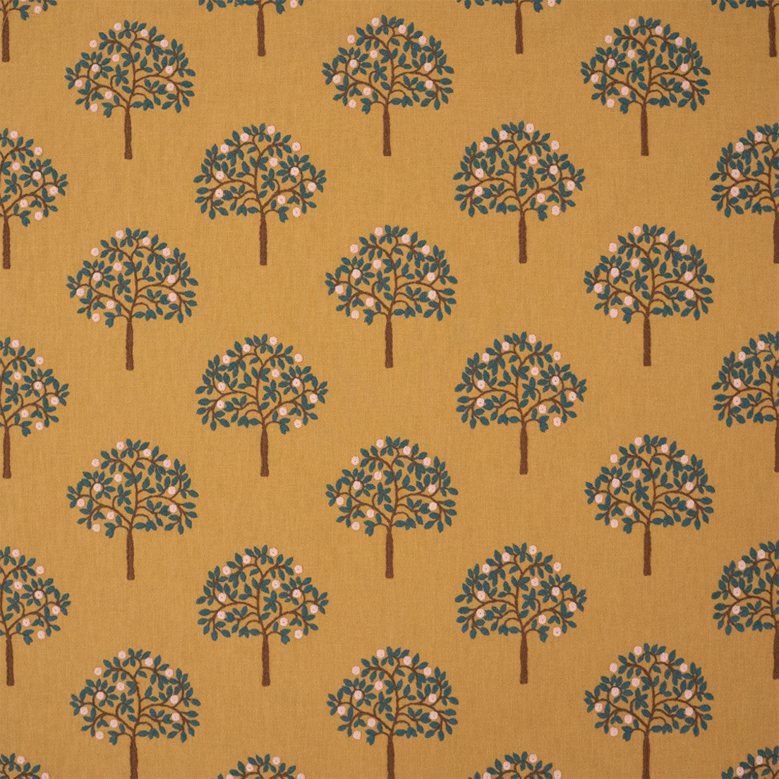 Greenhouse Fabrics S7512 Ochre yellow multipurpose fabric swatch