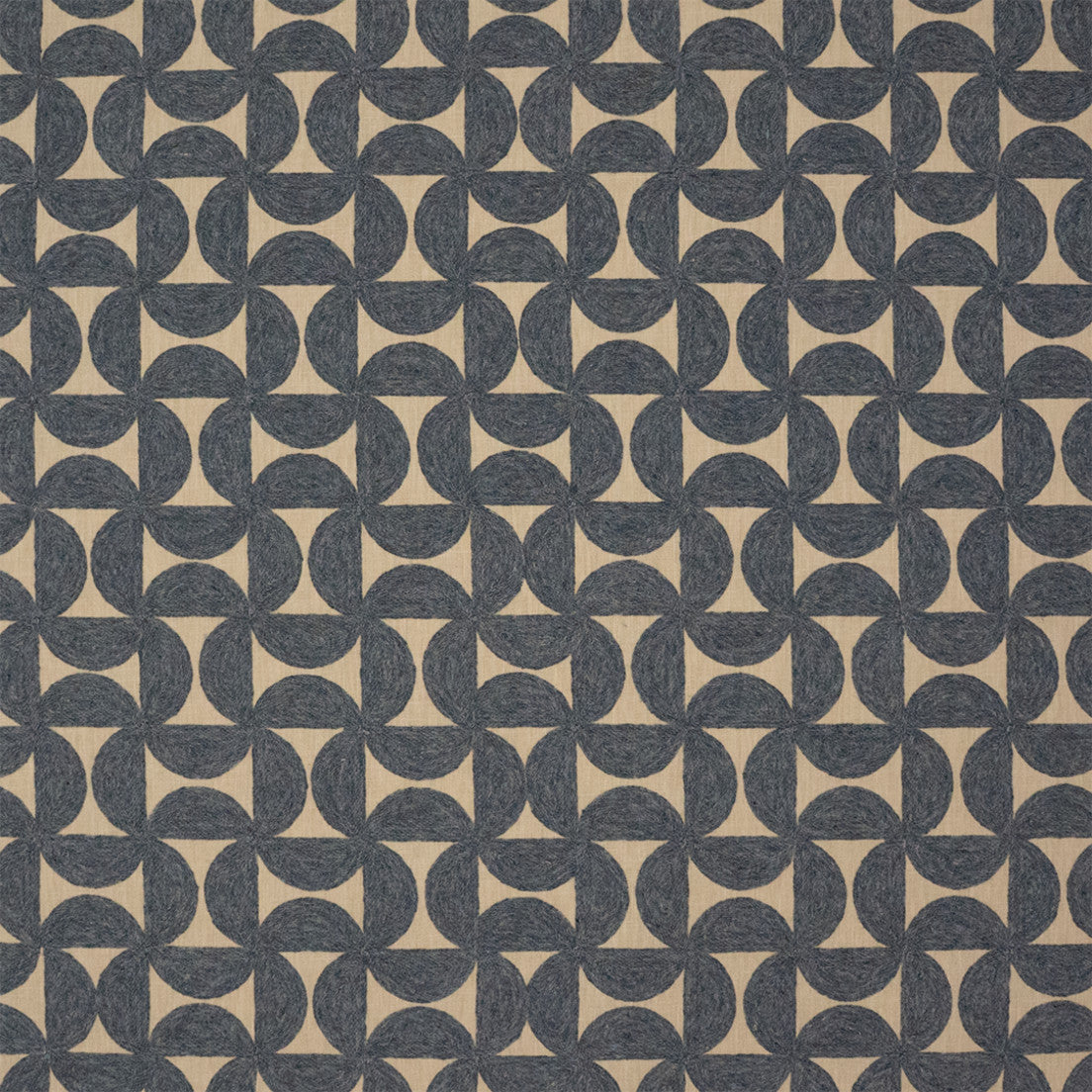 Greenhouse Fabrics S7573 Indigo blue multipurpose fabric swatch