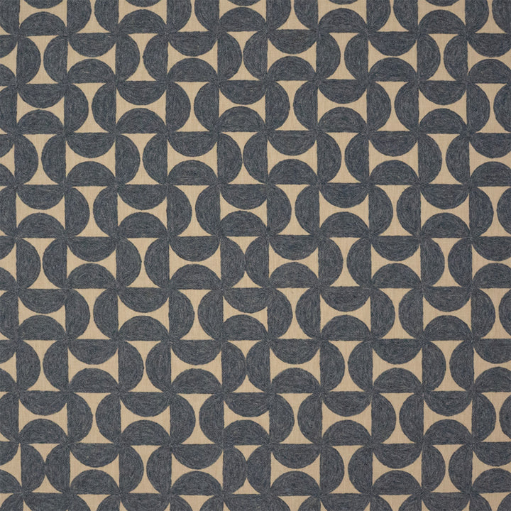 Greenhouse Fabrics S7573 Indigo blue multipurpose fabric swatch