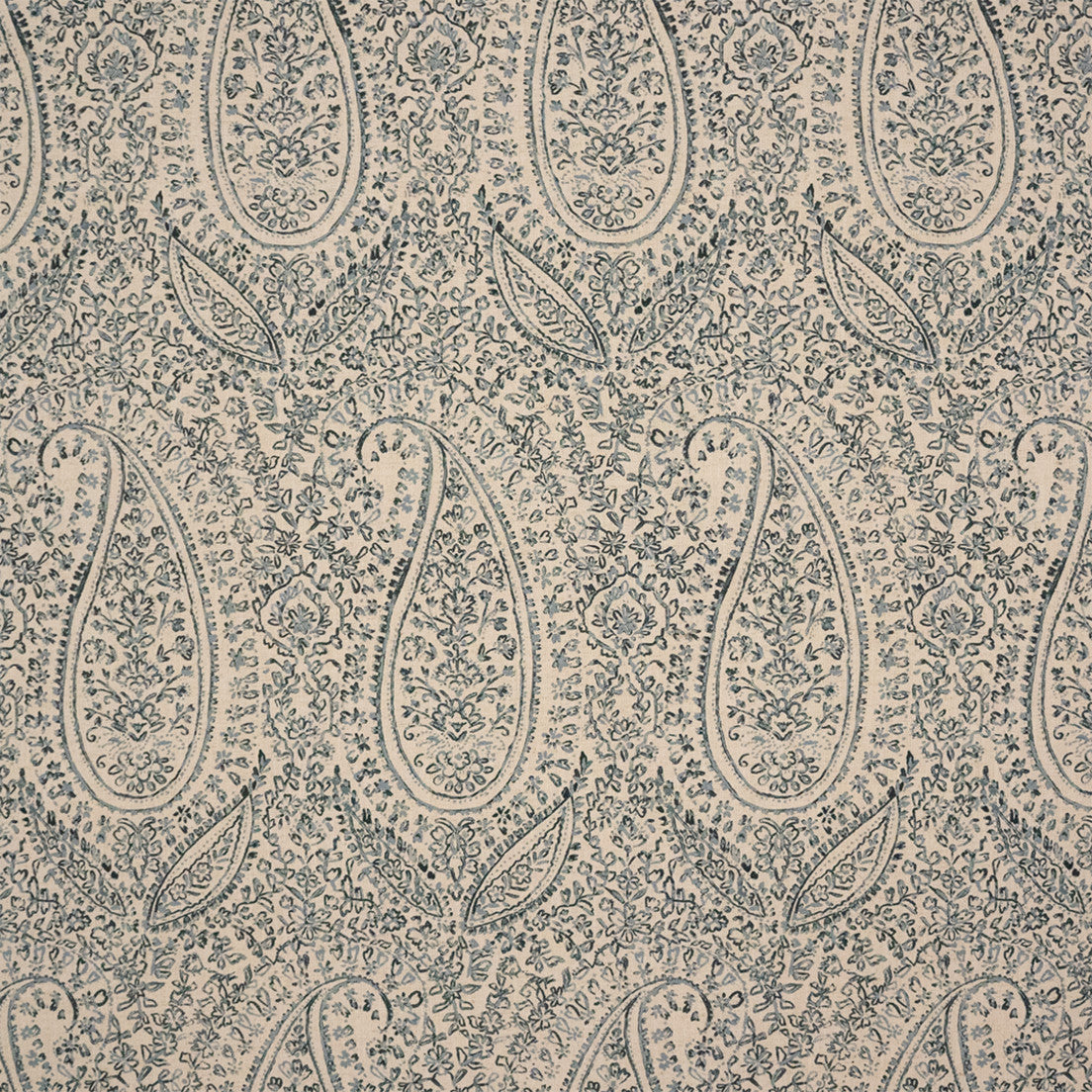 Greenhouse Fabrics S7574 Porcelain blue multipurpose fabric swatch