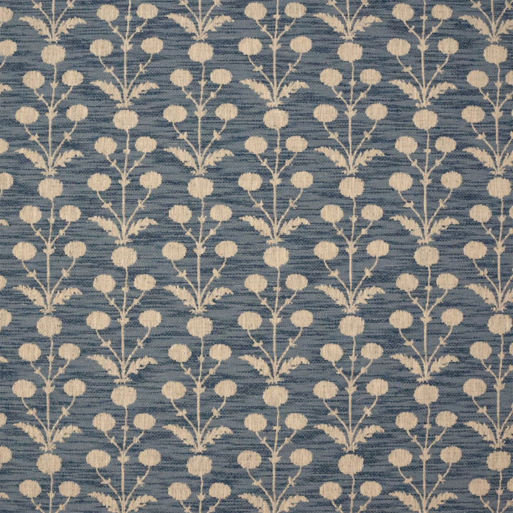 Greenhouse Fabrics S7577 Indigo blue multipurpose fabric swatch