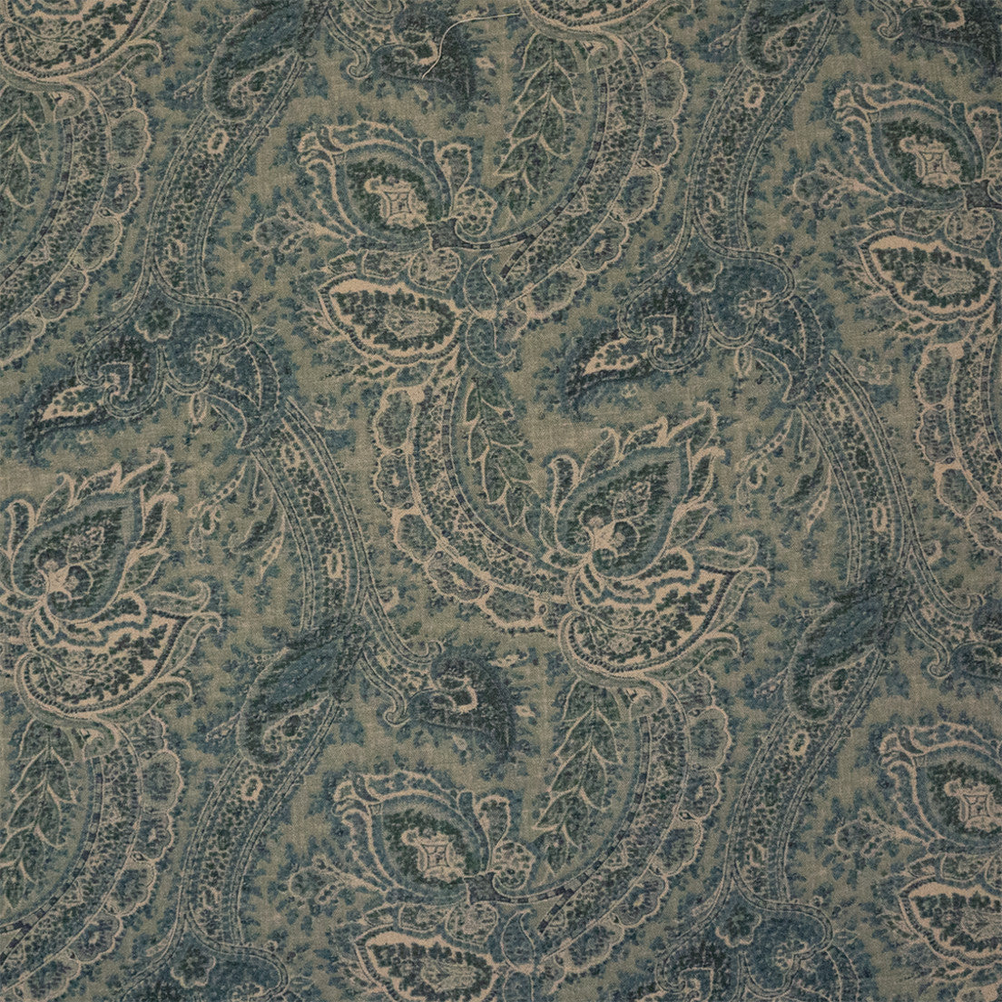 Greenhouse Fabrics S7581 Denim blue multipurpose fabric swatch
