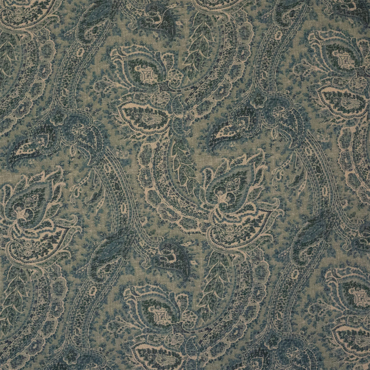 Greenhouse Fabrics S7581 Denim blue multipurpose fabric swatch