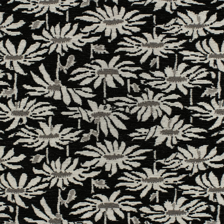 Greenhouse Fabrics S7614 Noir white upholstery fabric swatch
