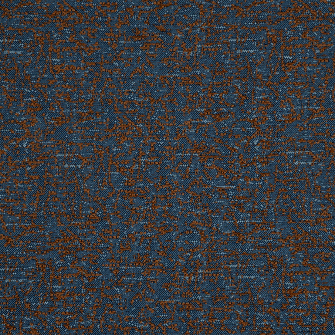 Greenhouse Fabrics S7689 Blue Jeans orange upholstery fabric swatch