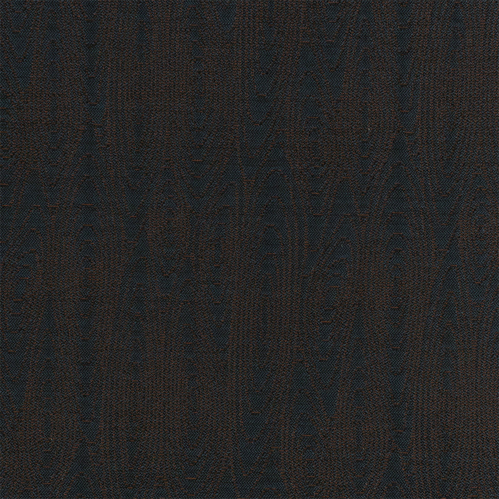 Greenhouse Fabrics S7694 Indigo orange upholstery fabric swatch