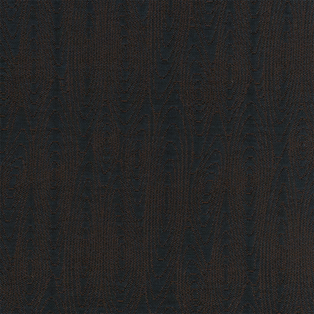 Greenhouse Fabrics S7695 Blue Panel orange upholstery fabric swatch