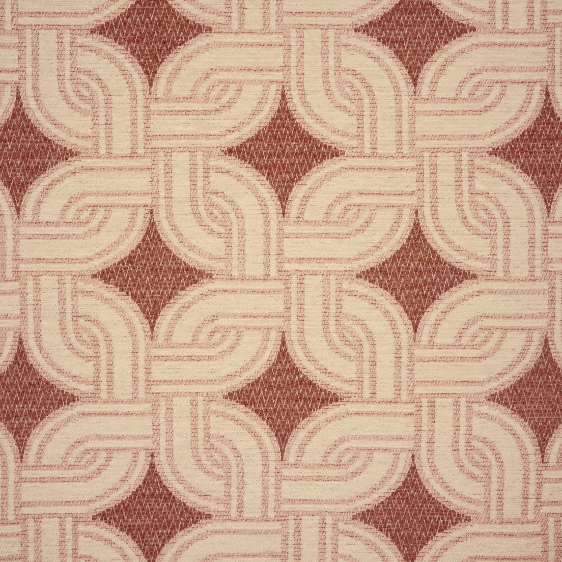 Greenhouse Fabrics S7705 Rosewood white contract fabric swatch