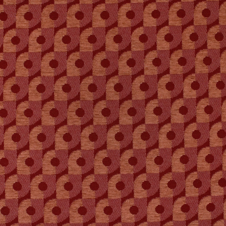 Greenhouse Fabrics S7714 Cranberry red contract fabric swatch