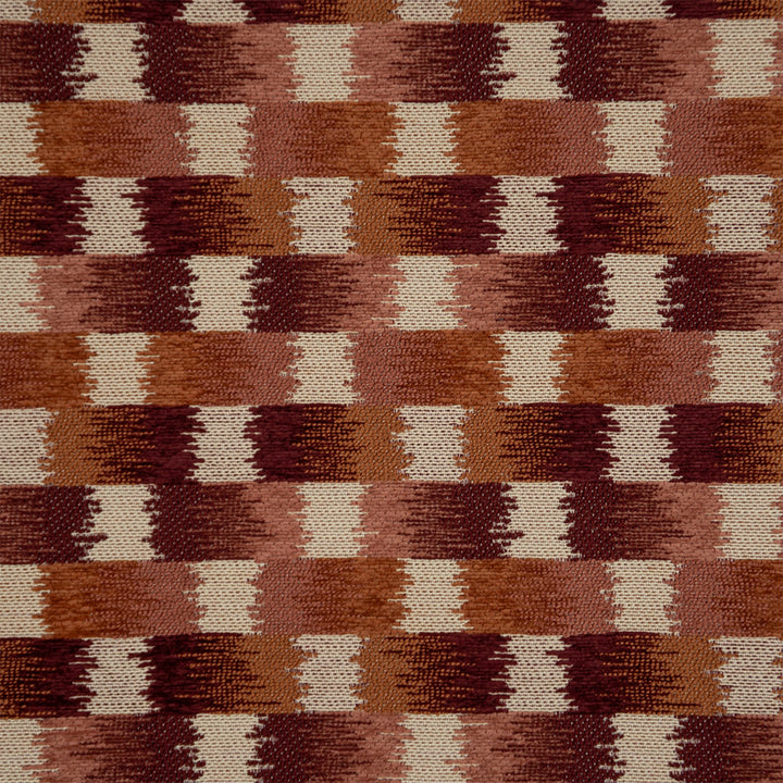 Greenhouse Fabrics S7715 Redwood white crypton fabric swatch