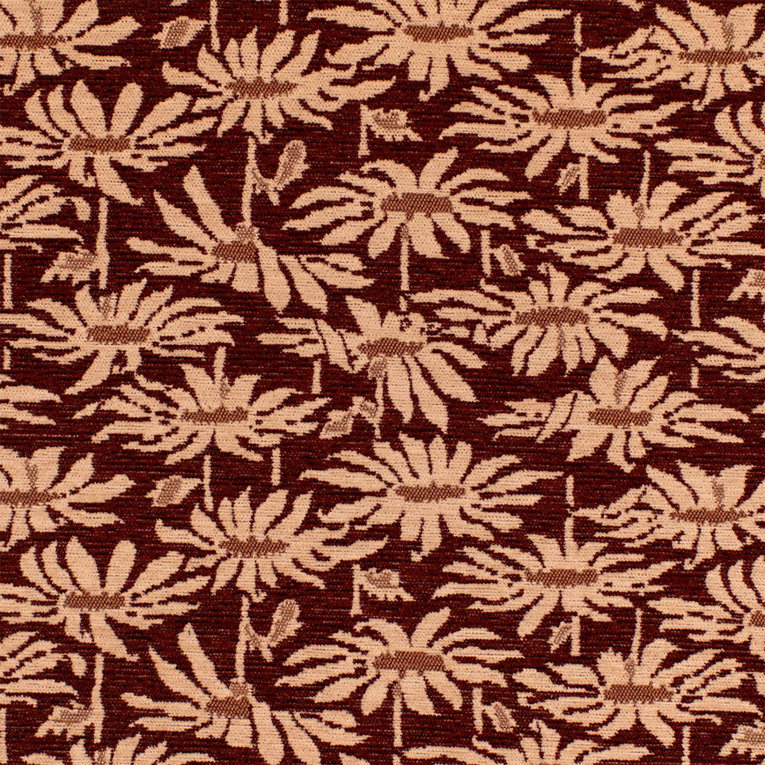 Greenhouse Fabrics S7717 Claret white upholstery fabric swatch