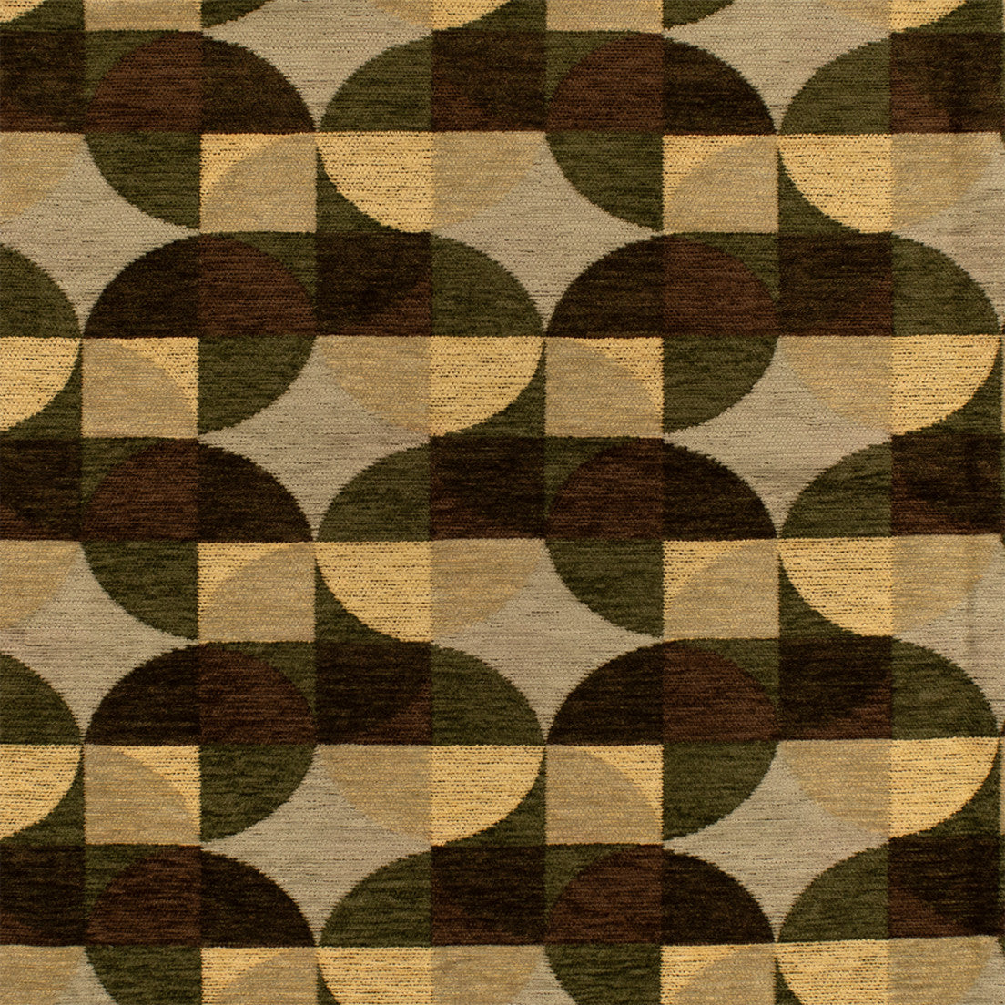 Greenhouse Fabrics S7750 Moss yellow upholstery fabric swatch