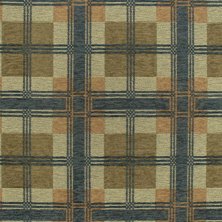 Greenhouse Fabrics S7763 Lake green upholstery fabric swatch
