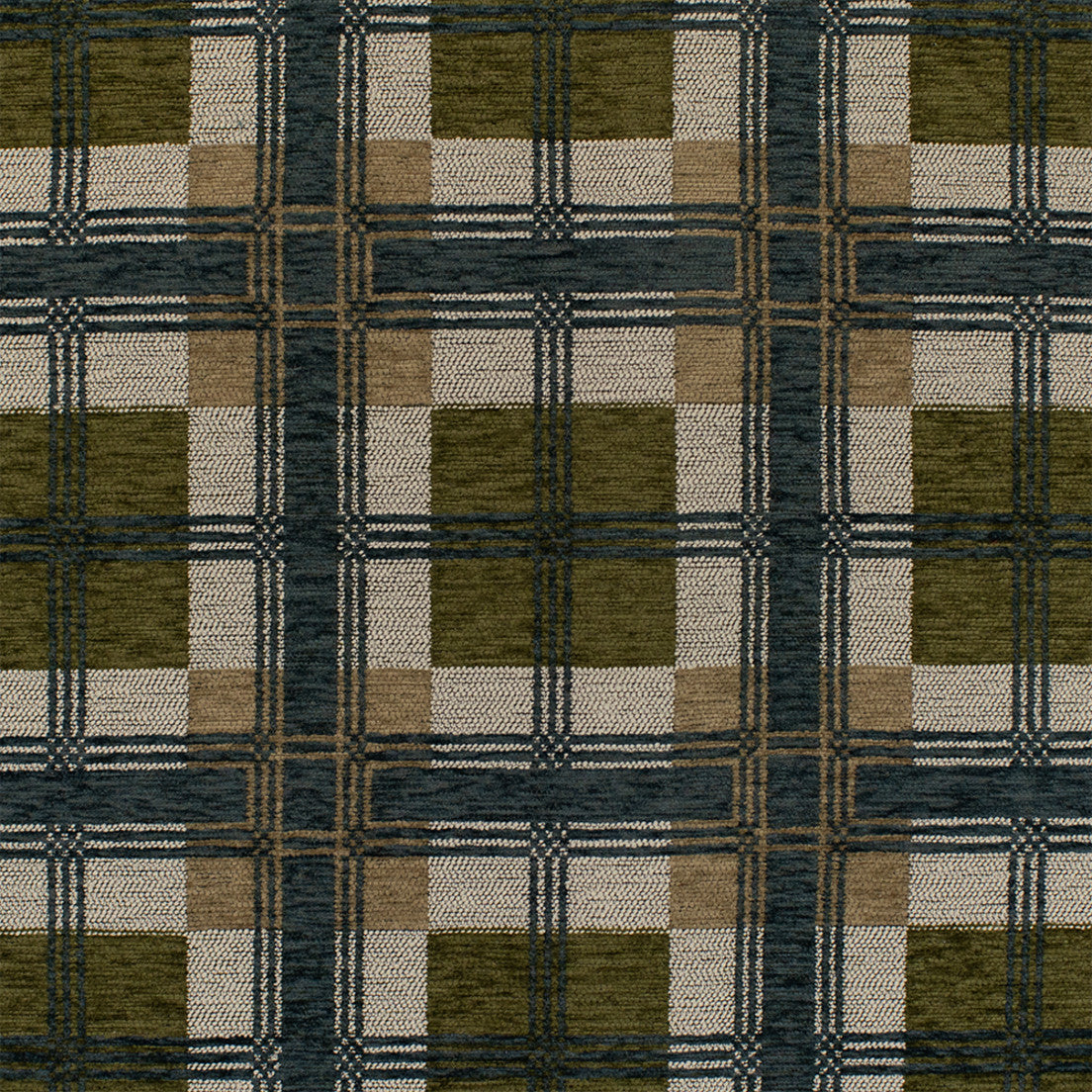 Greenhouse Fabrics S7789 Forest green upholstery fabric swatch