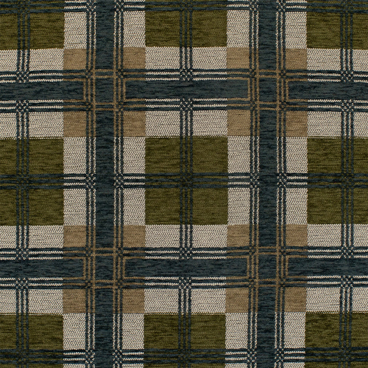 Greenhouse Fabrics S7789 Forest green upholstery fabric swatch