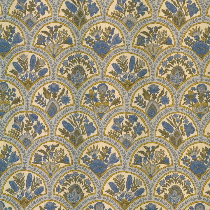 Greenhouse Fabrics S7820 Lapis neutral upholstery fabric swatch