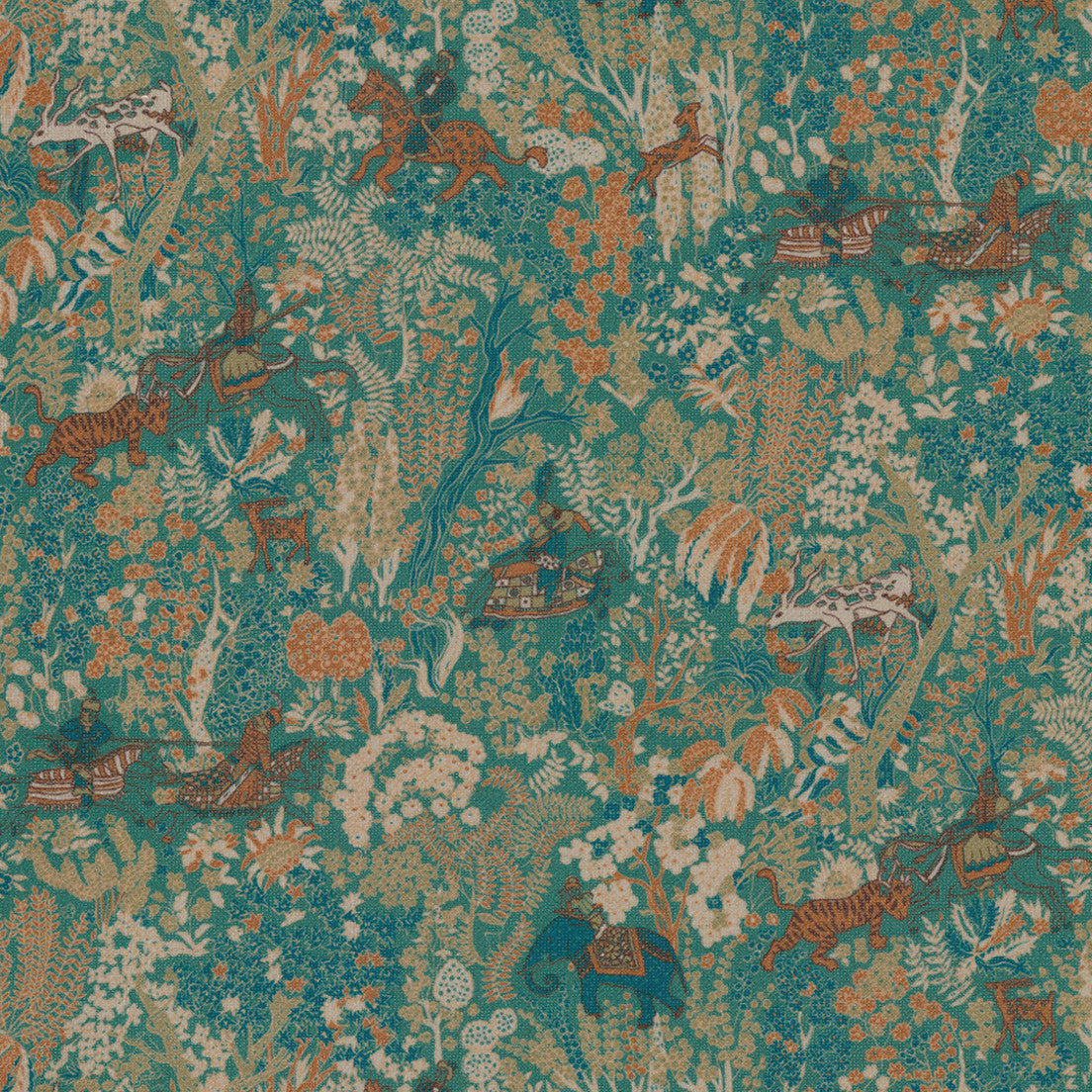 Greenhouse Fabrics S7828 Petrichor teal multipurpose fabric swatch