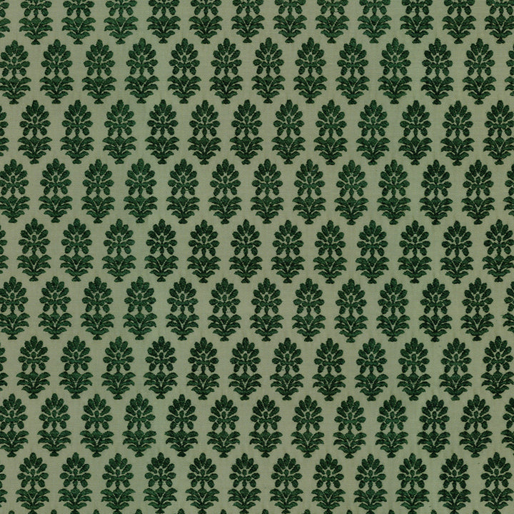 Greenhouse Fabrics S7848 Mallard green upholstery fabric swatch