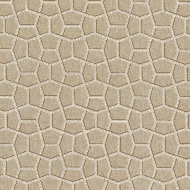 Greenhouse Fabrics S7853 Geo white upholstery fabric swatch