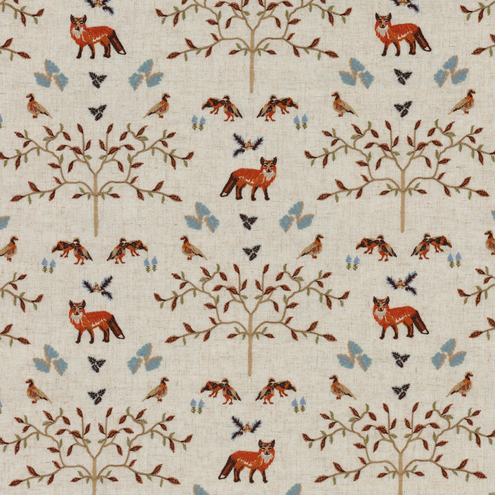 Greenhouse Fabrics S7862 Redwood orange upholstery fabric swatch