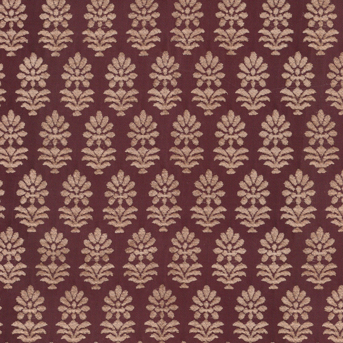 Greenhouse Fabrics S7872 Fig red upholstery fabric swatch