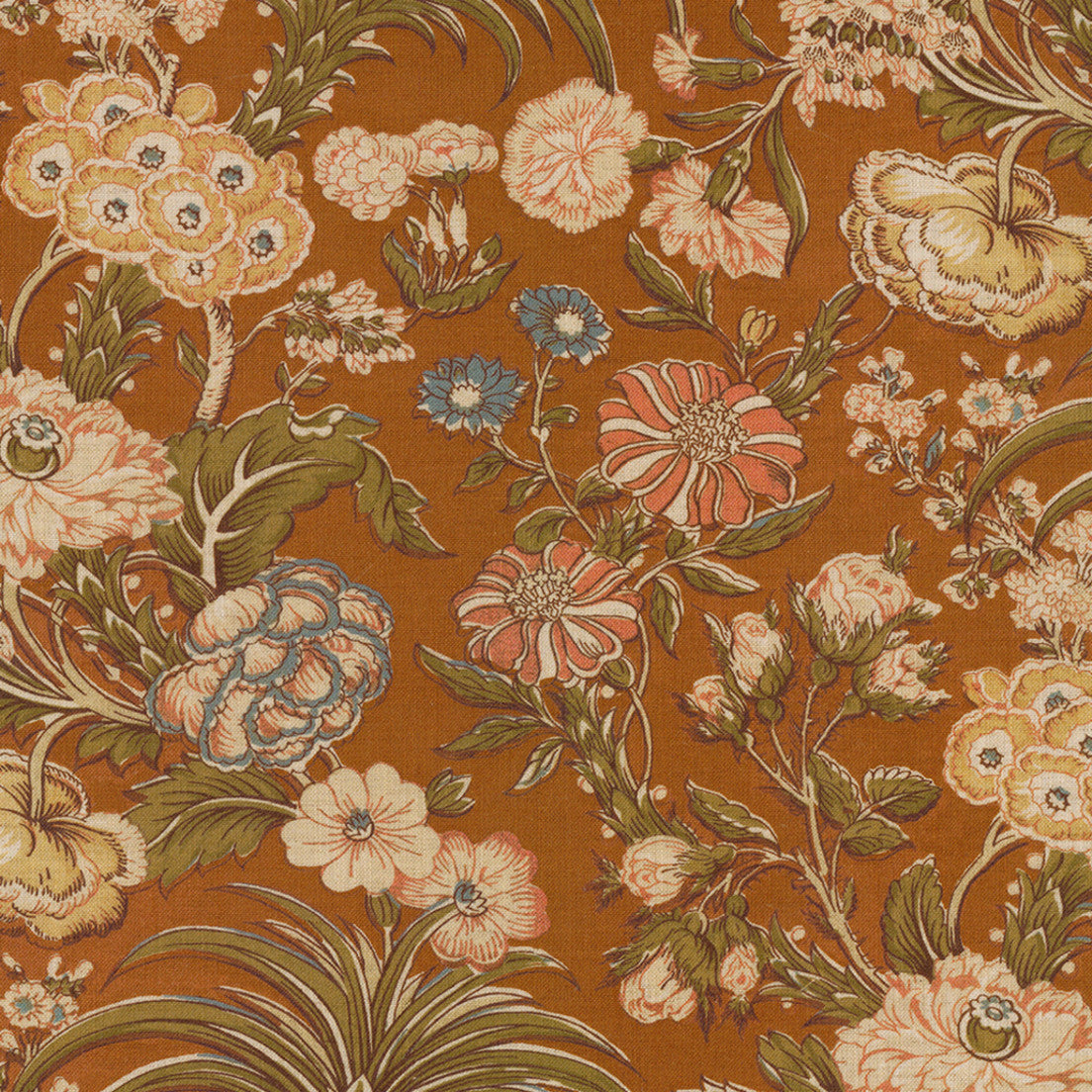 Greenhouse Fabrics S7878 Gingerbread orange multipurpose fabric swatch