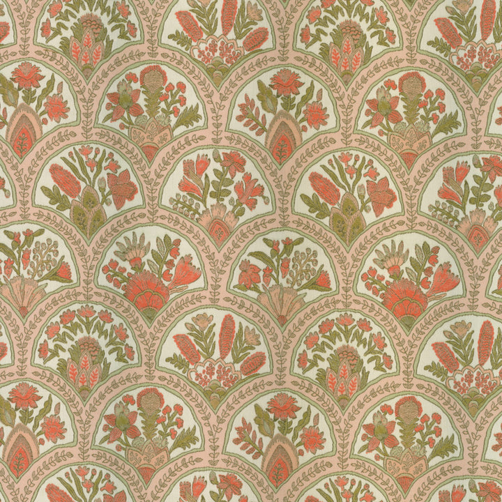 Greenhouse Fabrics S7885 Blush pink upholstery fabric swatch