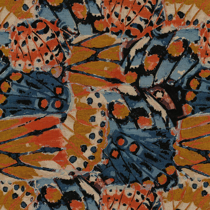 Greenhouse Fabrics S7886 Fiesta orange upholstery fabric swatch