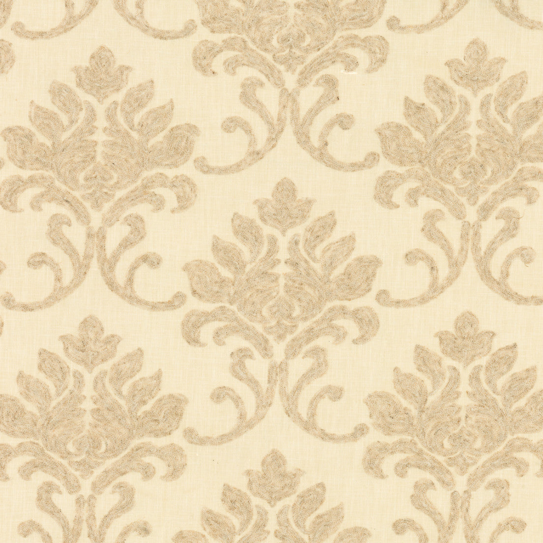 Greenhouse Fabrics S7891 Vanilla neutral window fabric swatch