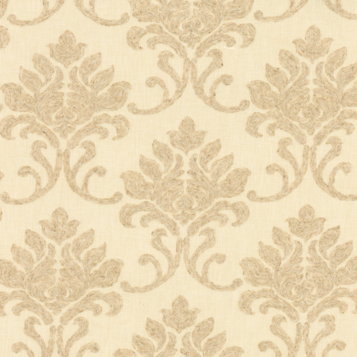 Greenhouse Fabrics S7891 Vanilla neutral window fabric swatch