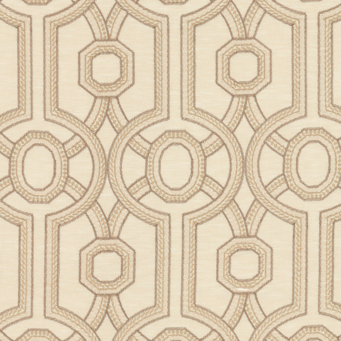 Greenhouse Fabrics S7893 Parchment neutral window fabric swatch
