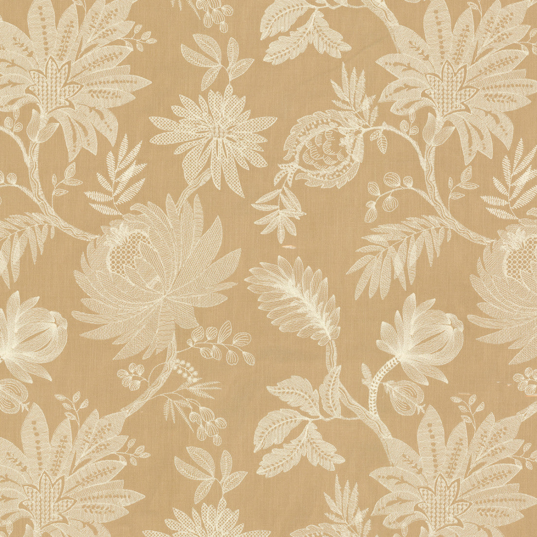 Greenhouse Fabrics S7895 Dune white window fabric swatch
