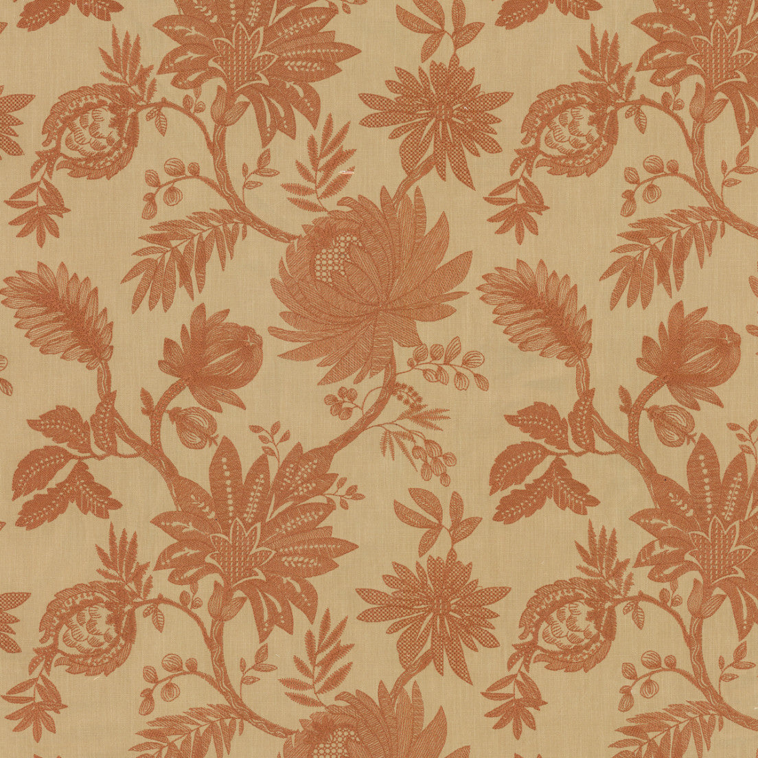 Greenhouse Fabrics S7898 Rust orange window fabric swatch
