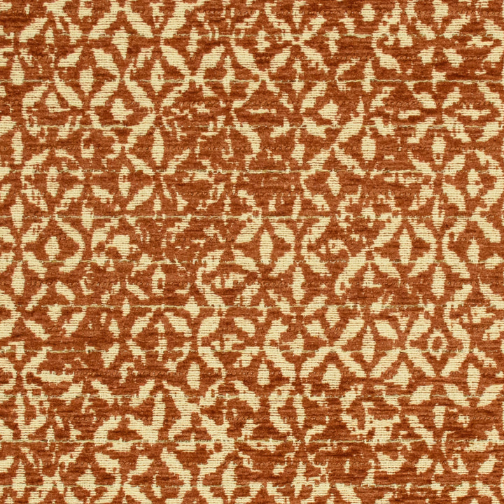 Greenhouse Fabrics S7944 Burnt Sienna red upholstery fabric swatch