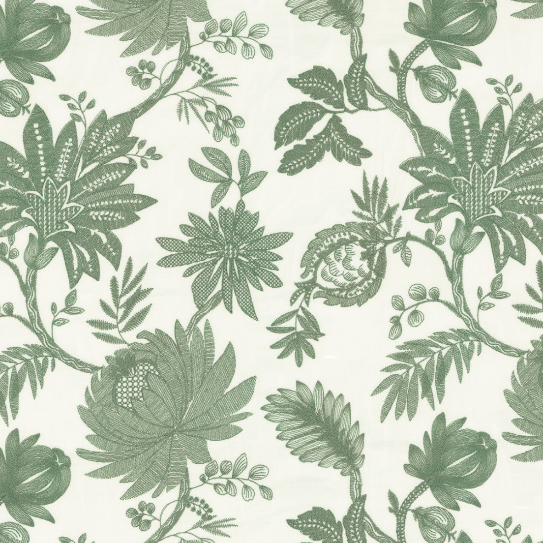 Greenhouse Fabrics S7967 Resort white window fabric swatch